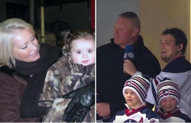 Duke Lesnar with family.